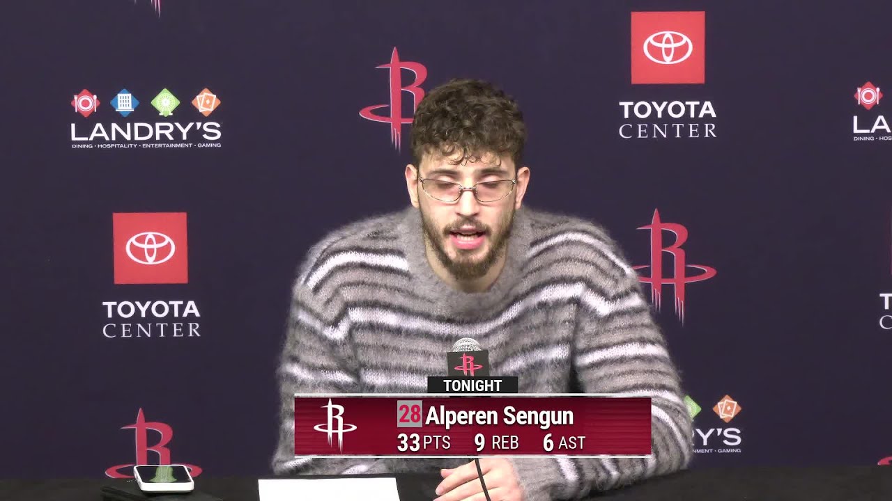 Press Conference by Alperen Sengun vs Grizzlies
