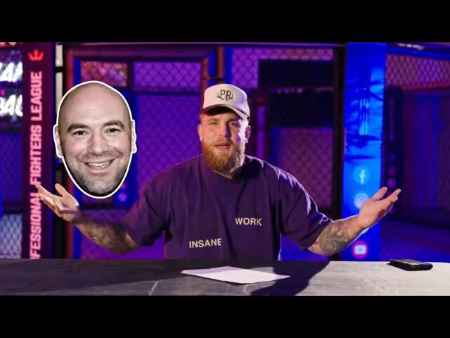 Jake Paul sent a message to Dana White and the UFC after the PFL x MVP MMA merger background