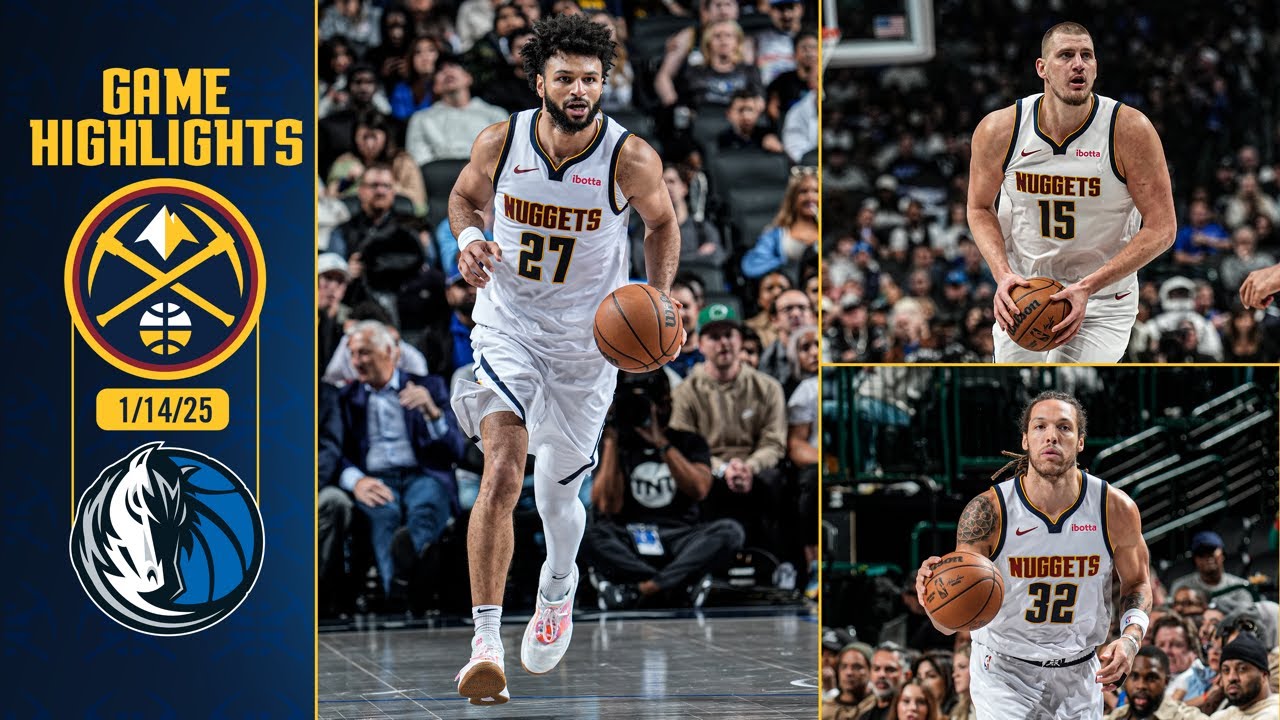 Denver Nuggets vs. Dallas Mavericks Full Game Highlights πΊ | 1/14/25 background