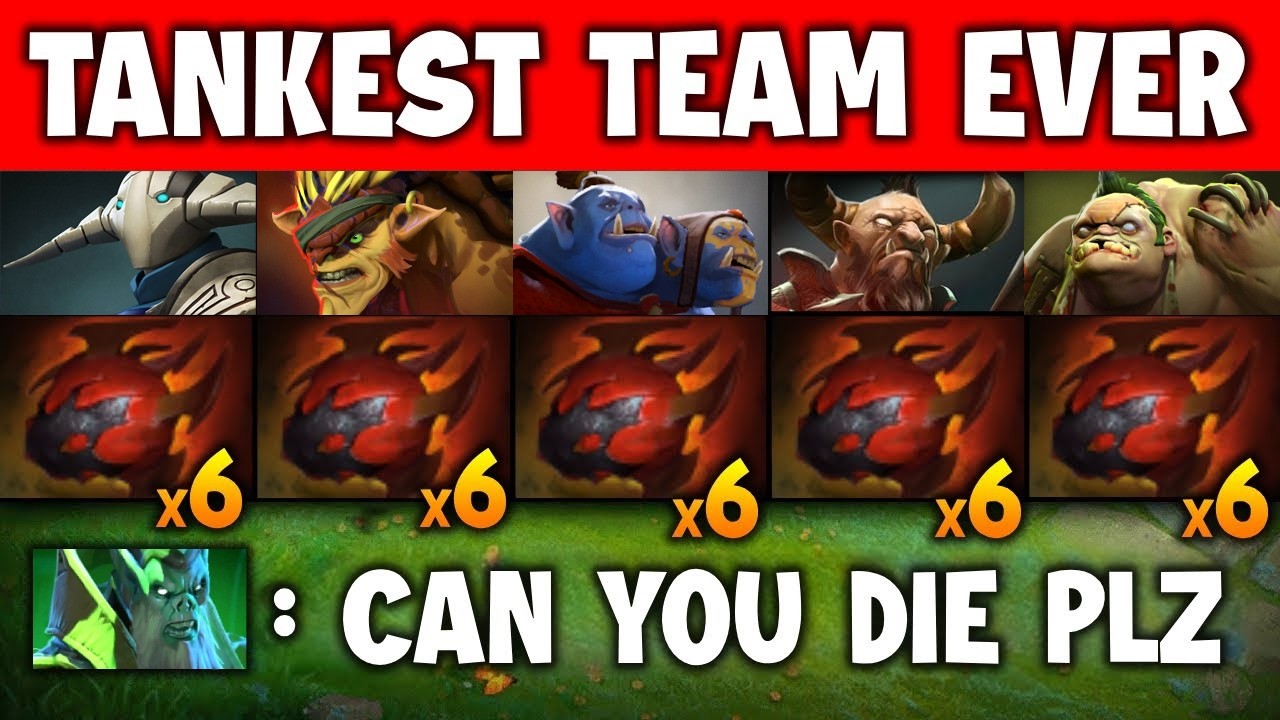 Tankest Team Ever 70000 Health Combined🔥🔥🔥7.41e | Dota 2 Gameplay background