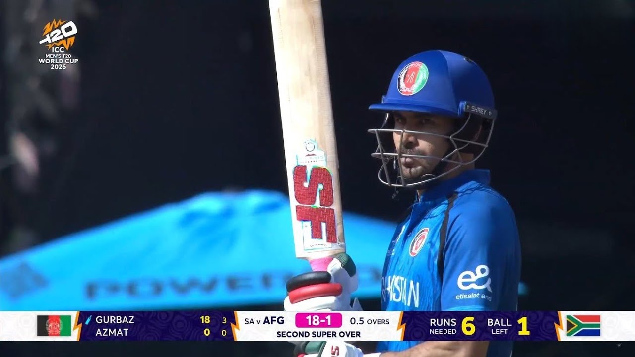 Afghanistan vs South Africa Double Super Over | AFG vs SA Super Over