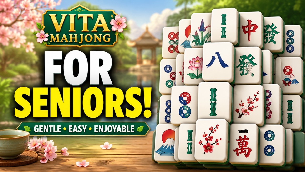 Vita Mahjong for Seniors | Gentle and Enjoyable Puzzle Fun