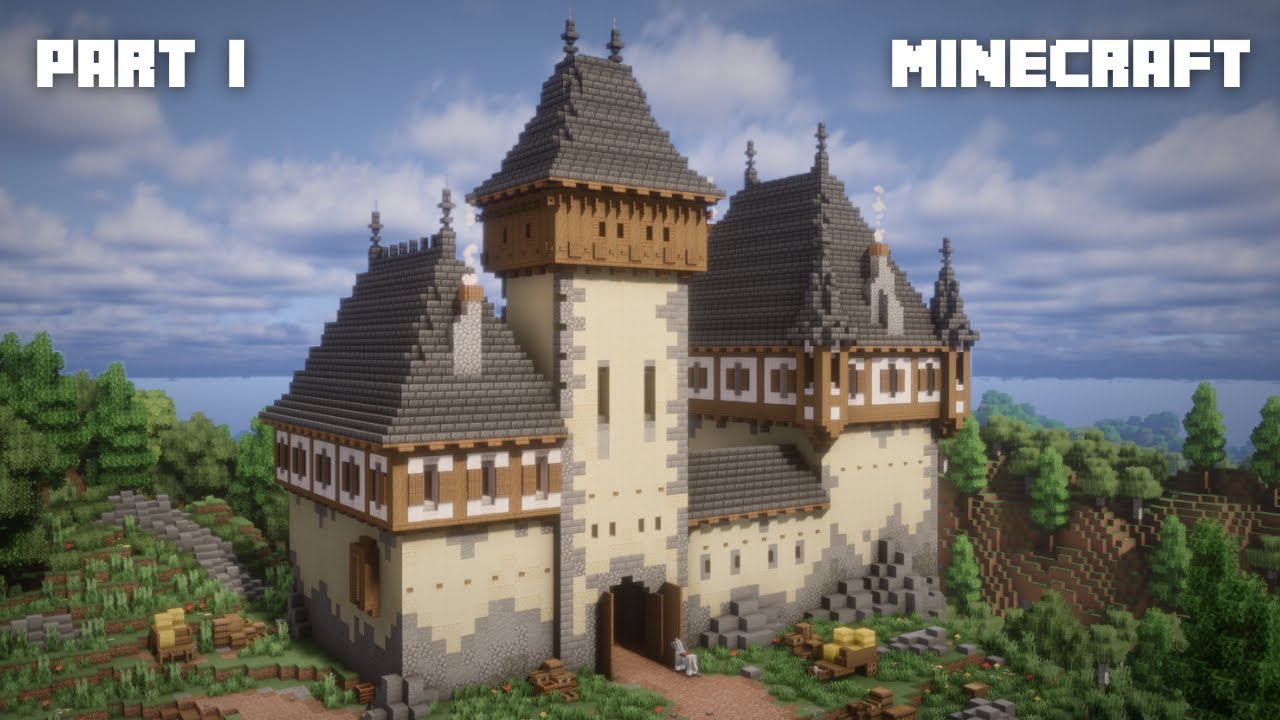 Minecraft: How to Build a Medieval Castle | Tutorial (Part 1)