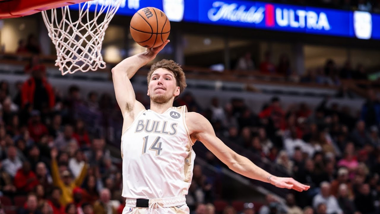 Matas Buzelis is headed to the NBA Dunk Contest đ€© Top 10 Dunks of Matas' Rookie Year | Chicago Bulls background