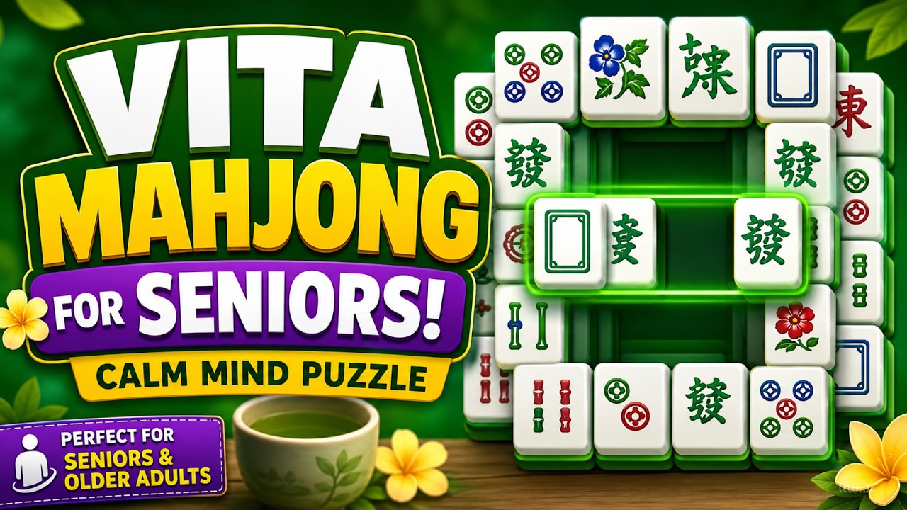 Vita Mahjong Gameplay for Seniors | Calm Mind Puzzle