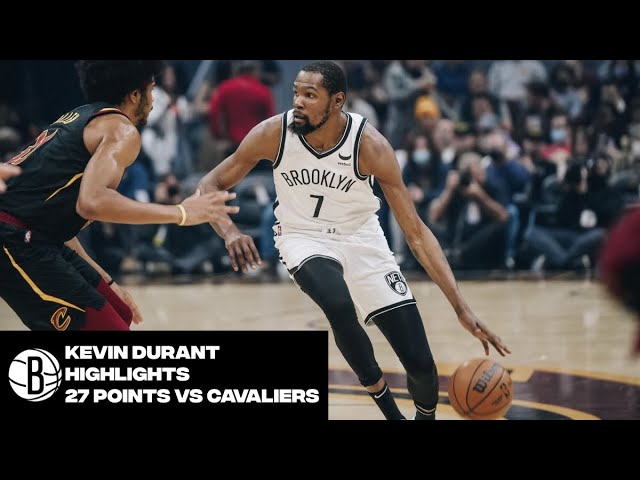 Kevin Durant Highlights | 27 Points vs. Cleveland Cavaliers