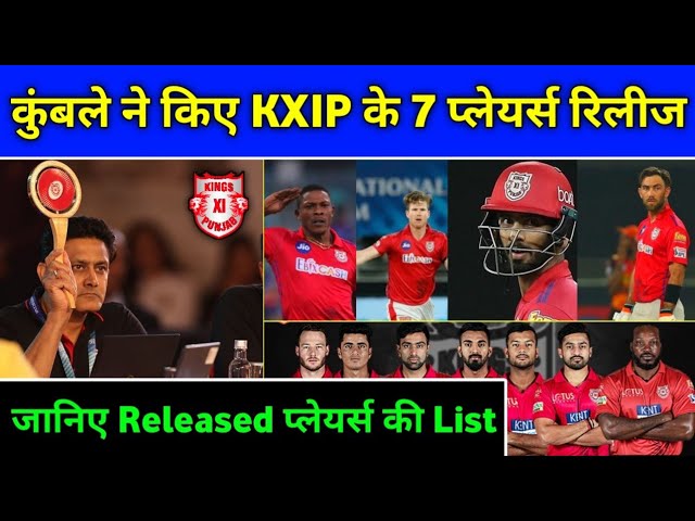 IPL 2021 - KXIP Released These 7 Players Before IPL 2021 Mega Auction background
