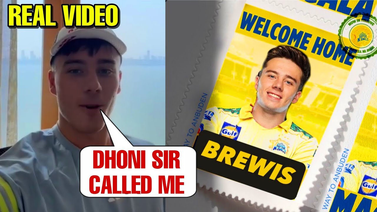 Dewald Brevis Reaction After Joining CSK For IPL 2025 | Dewald Brevis Joined CSK As Replacement background