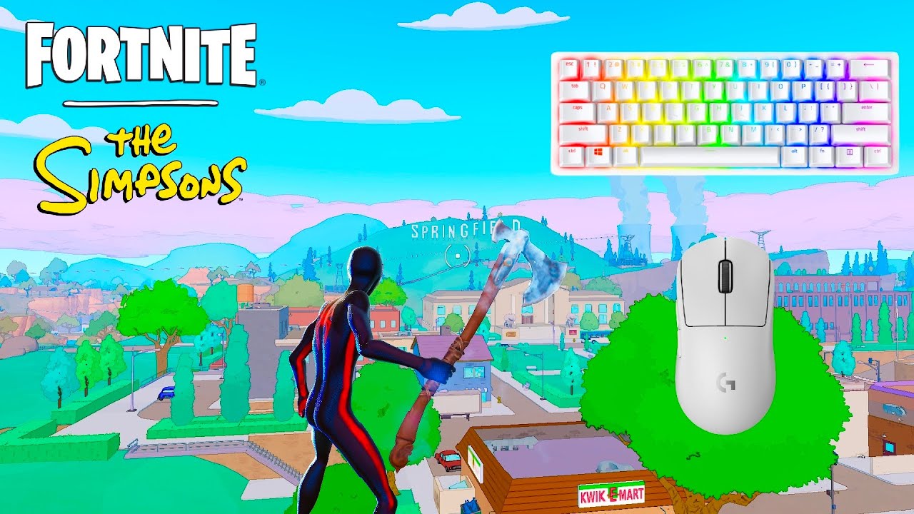 *NEW* SIMPSONS RELOAD 🏆SteelSeries Apex Pro TKL ASMR😴Satisfying Keyboard Fortnite 900 FPS 4K background
