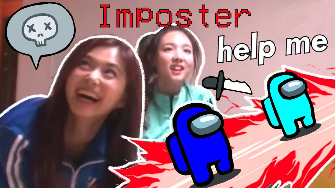 AMONG US but it's with TWICE (900 IQ mafia game)