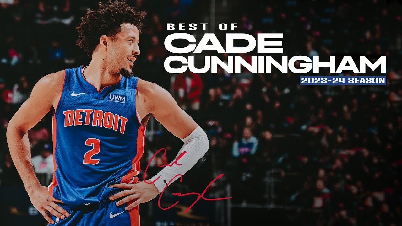 2023-24 Season Highlights: Cade Cunningham background