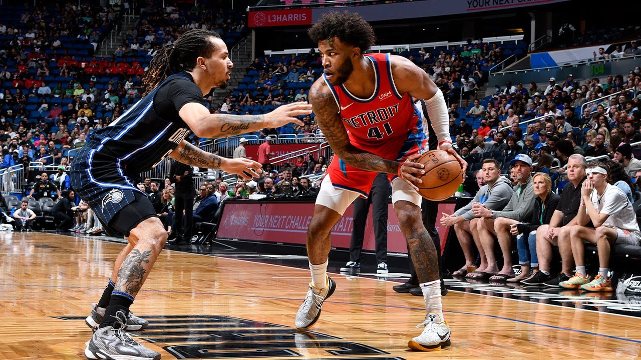 Detroit Pistons Highlights | Saddiq Bey drops 51 points against Orlando Magic background