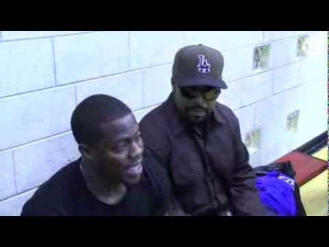 Kevin Hart and Ice Cube Take Over Sixers Practice background