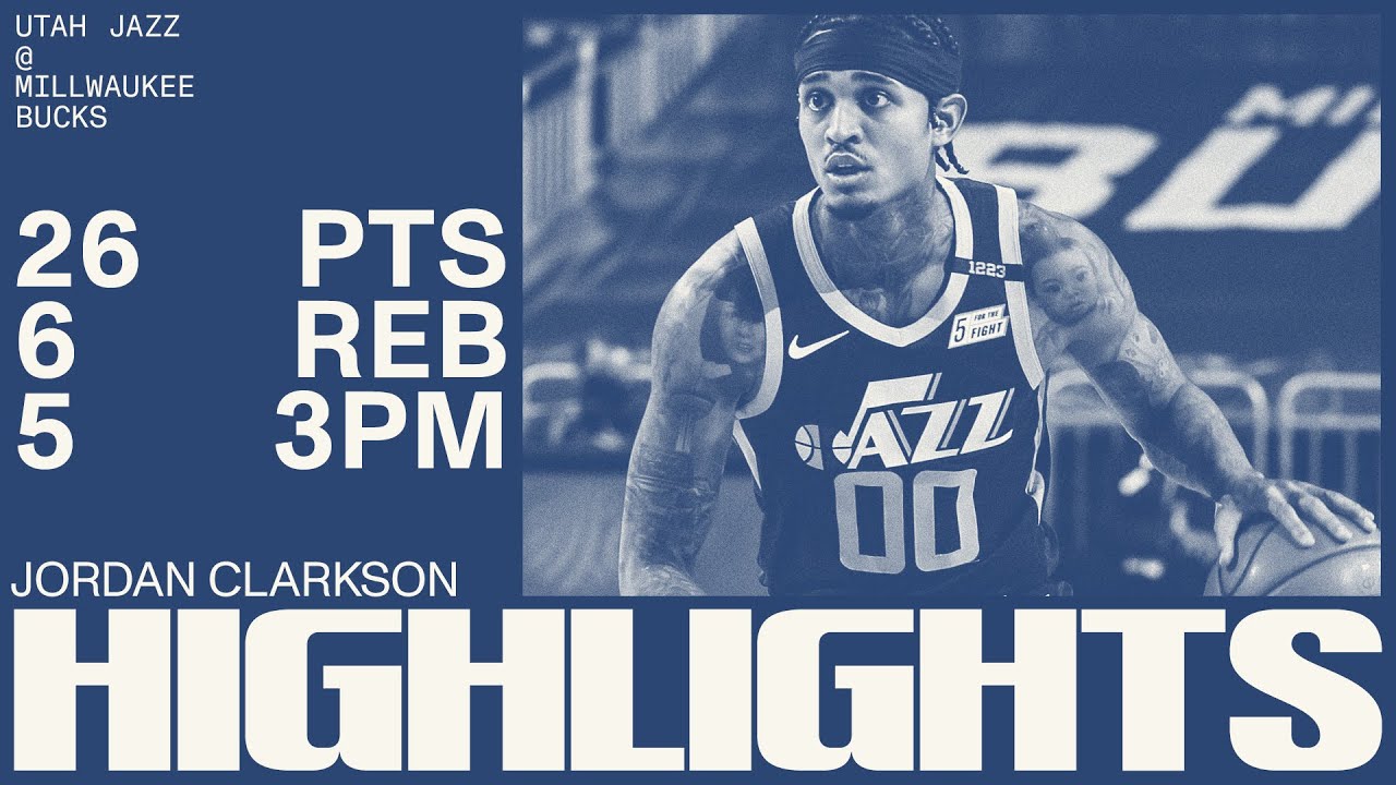 Jordan Clarkson puts the Bucks on SKATES | UTAH JAZZ