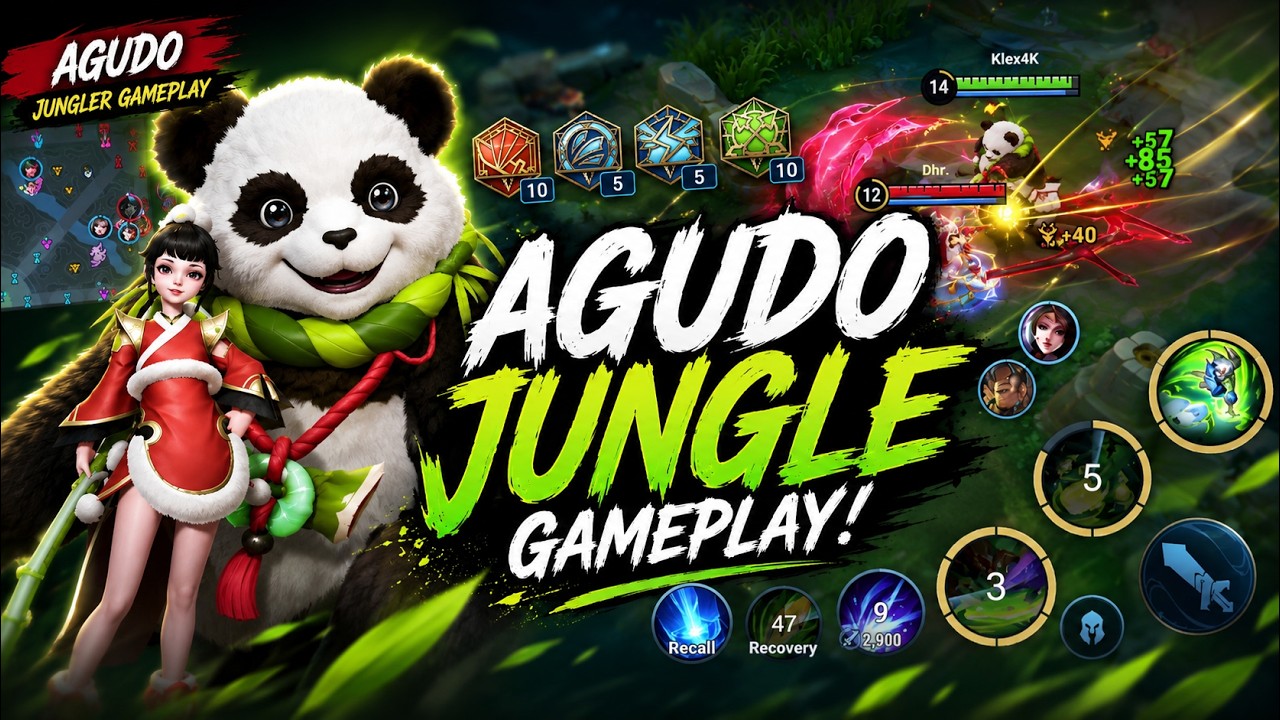 HOK | TOP AGUDO JUNGLER ROTATION GAMEPLAY 100% WIN | HONOR OF KINGS