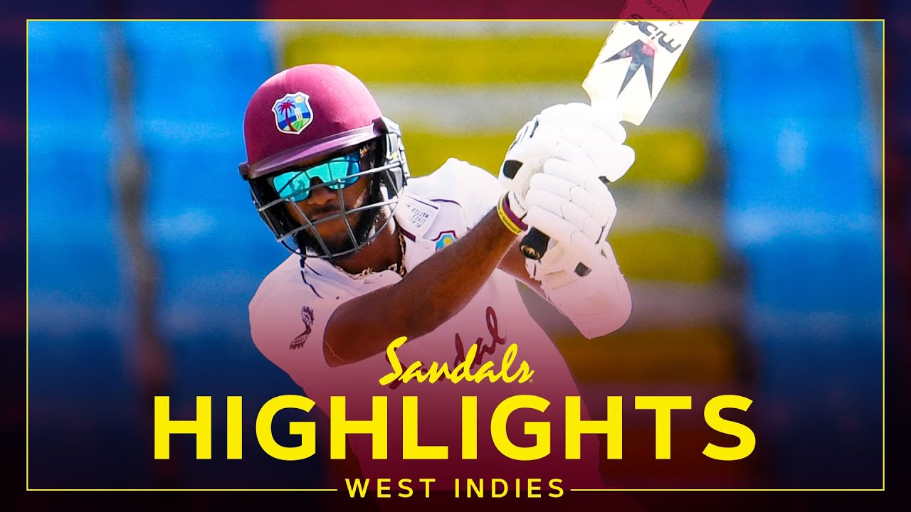 Highlights | West Indies vs Sri Lanka | Brathwaite 99* & Cornwall 43*! | 2nd Sandals Test Day 1 2021