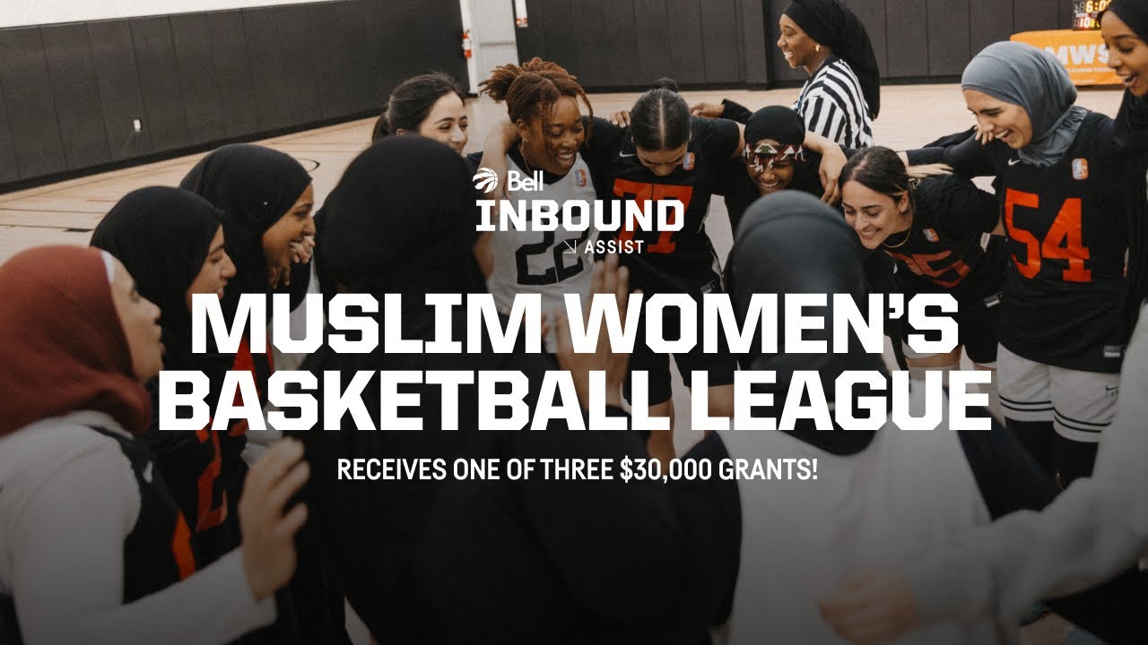 Toronto Raptors + Bell | Inbound Assist | Muslim Women’s Summer Basketball League (MWSBL) background