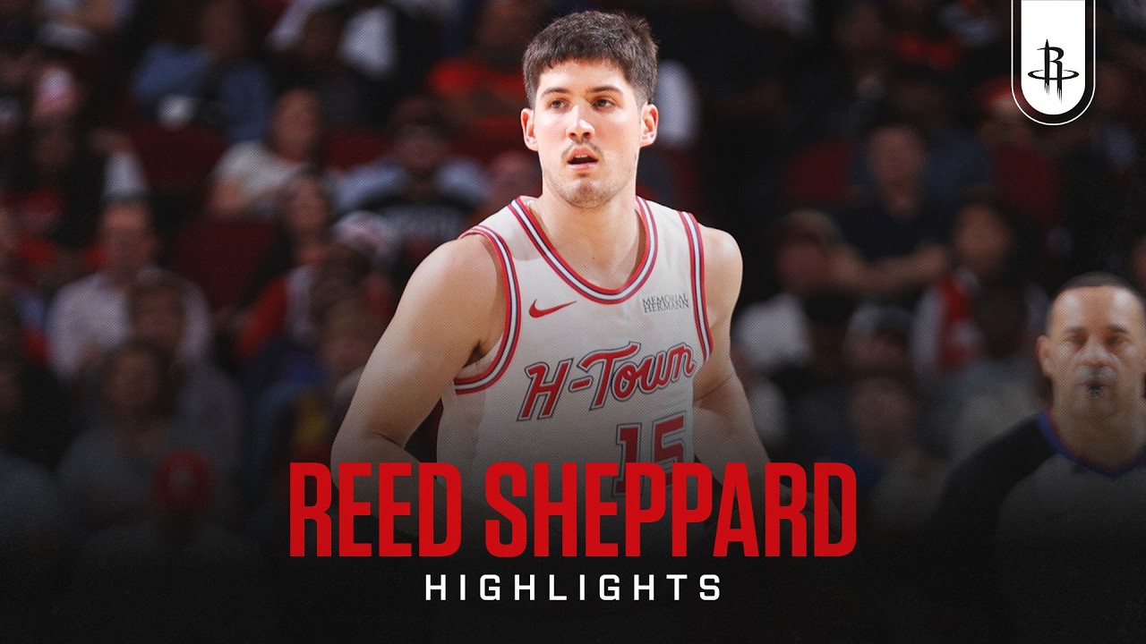 Reed Sheppard (30 points) Highlights vs. Golden State Warriors background