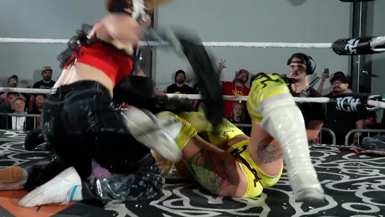 Dani Mo vs Big Al - JCW Women's Championship background