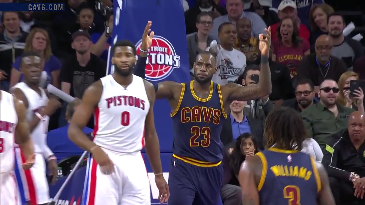 LeBron James Dunking His Way Through Detroit