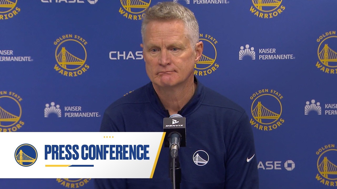 Steve Kerr on Warriors Loss to Hawks | Mar. 21, 2026 background