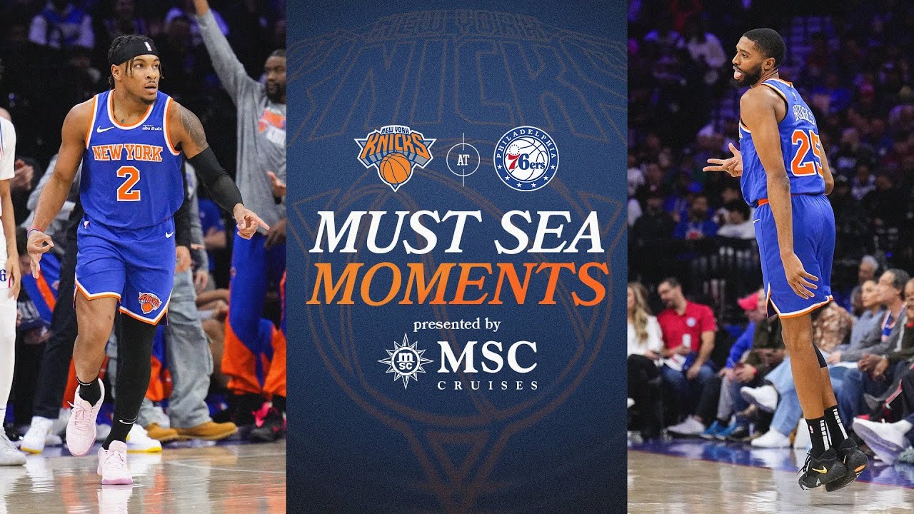 Knicks defeat Philadelphia 76ers in OT on the road | January 15, 2025 | FULL Game Highlights background