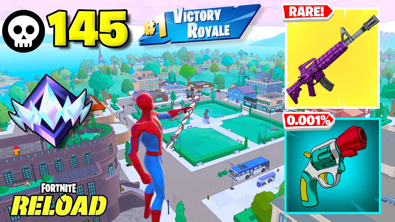 NEW SPIDER MAN SKIN! High Elimination Solo Reload Gameplay Wins (Fortnite Chapter 7 PS5 Controller)
