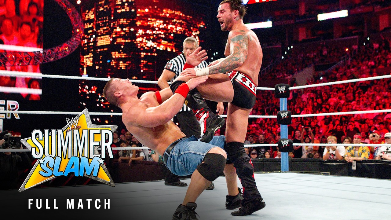 FULL MATCH: John Cena vs. CM Punk | Undisputed WWE Title Match: SummerSlam 2011 background