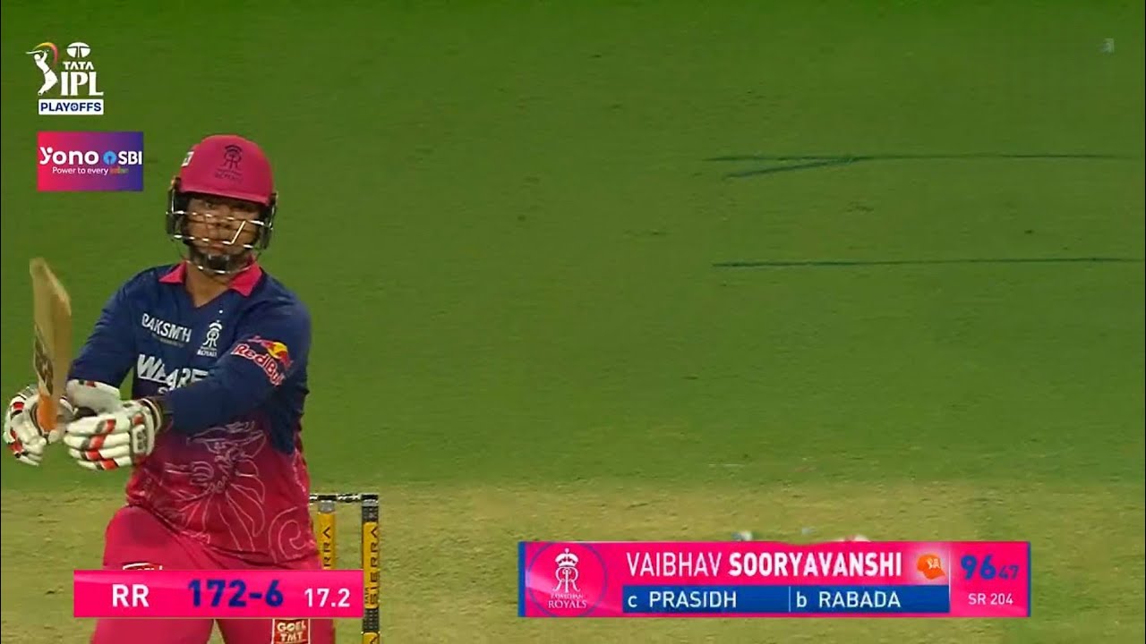 Watch : Vaibhav Suryavanshi 96 Today vs GT | Vaibhav Suryavanshi Batting Today in RR vs GT