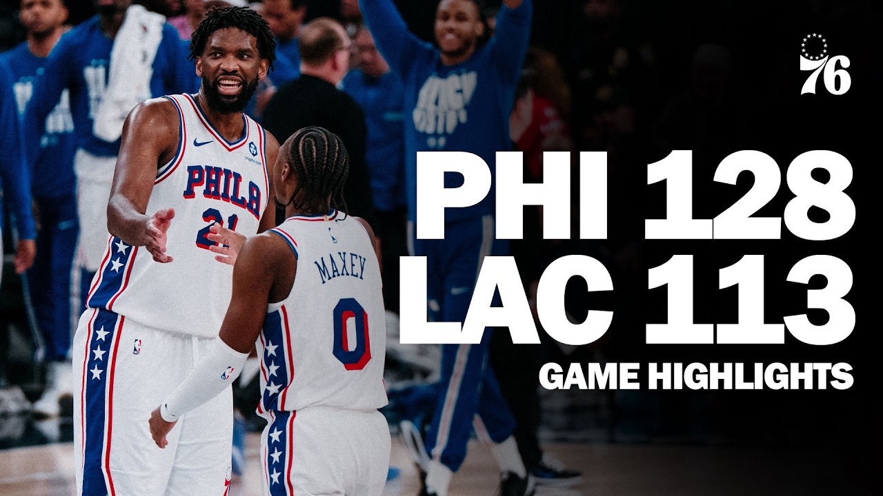 Game Highlights: Sixers Make It Four-In-A-Row With Win Over Clippers background
