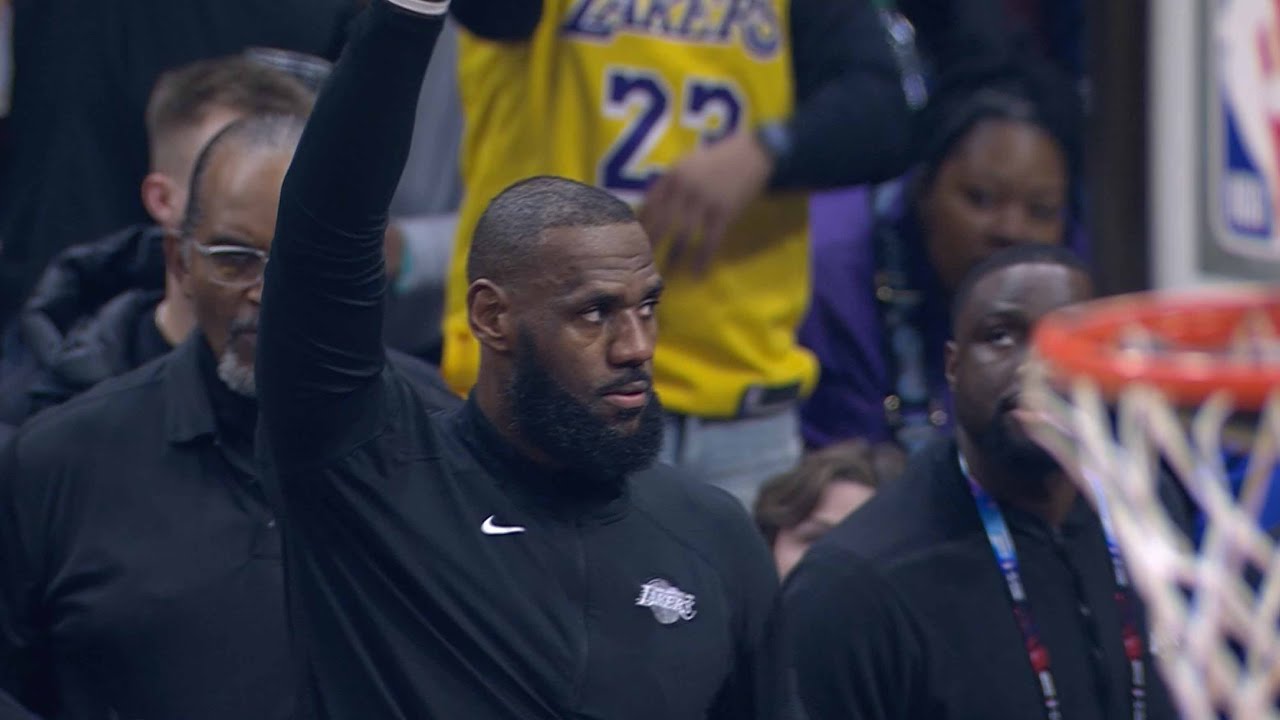 LeBron James Scoring Record Honored background