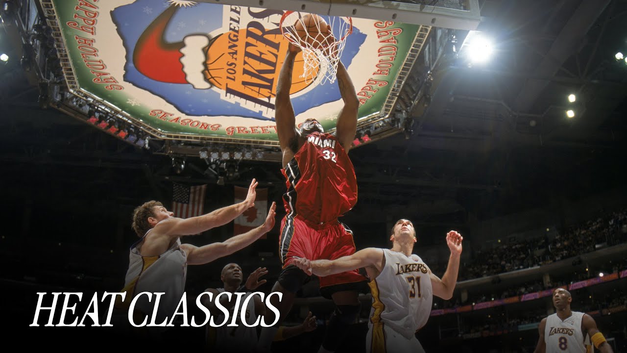 SHAQ vs. Kobe π₯ HEAT + Lakers Christmas Day 2004 background