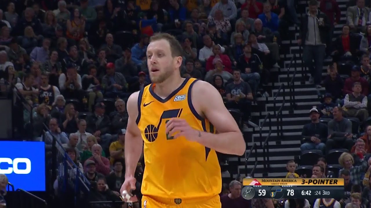 Jazz break franchise record with 20 made 3-pointers versus the Spurs background