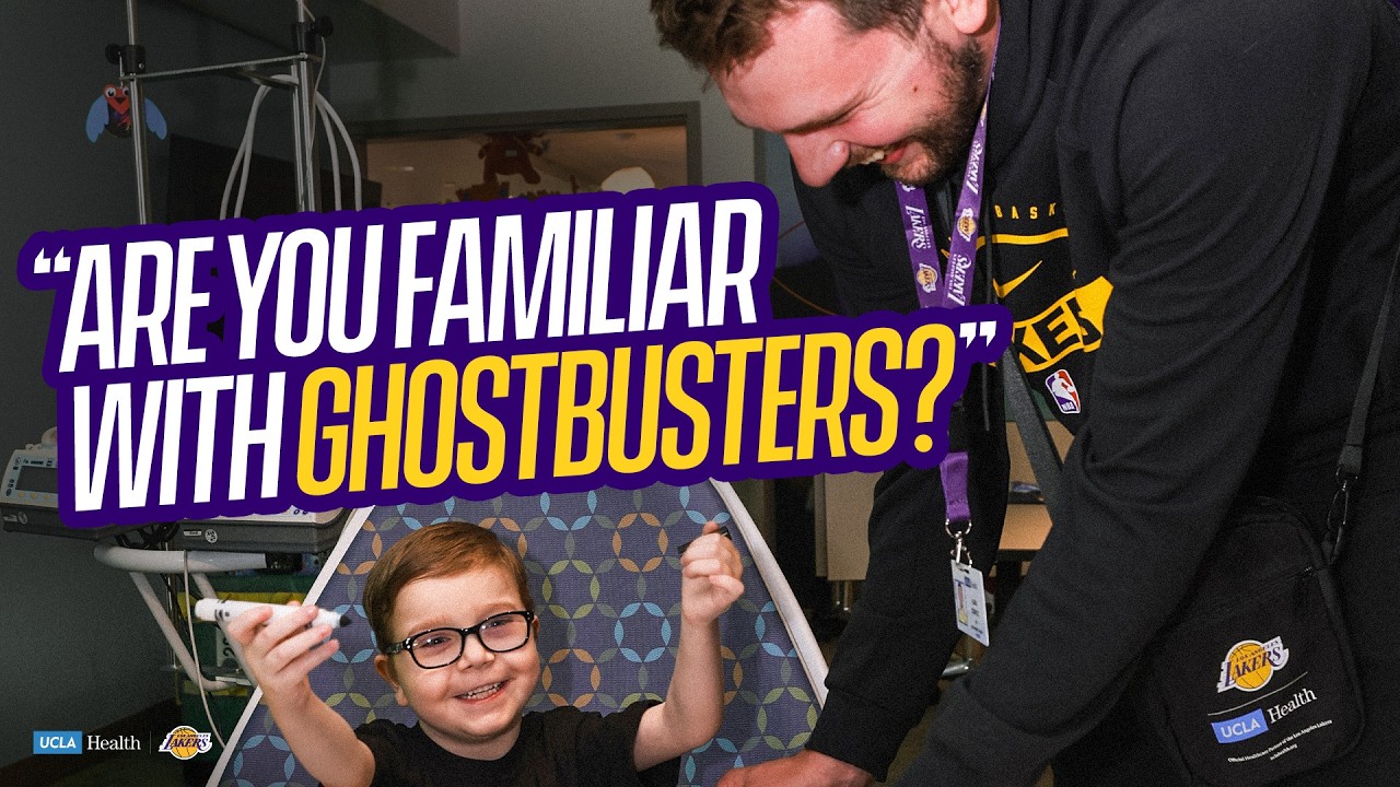 Luka, LeBron and the Lakers Surprised Patients at UCLA Hospitals