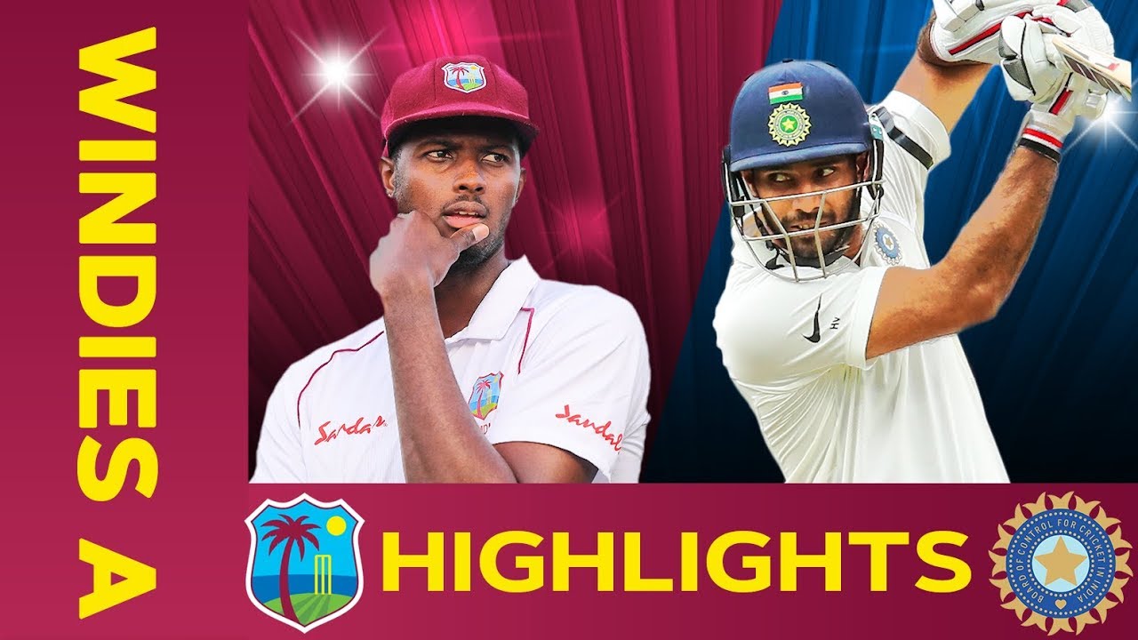West Indies A vs India A - Match Highlights | 1st Test - Day 4 | India A Tour of West Indies background