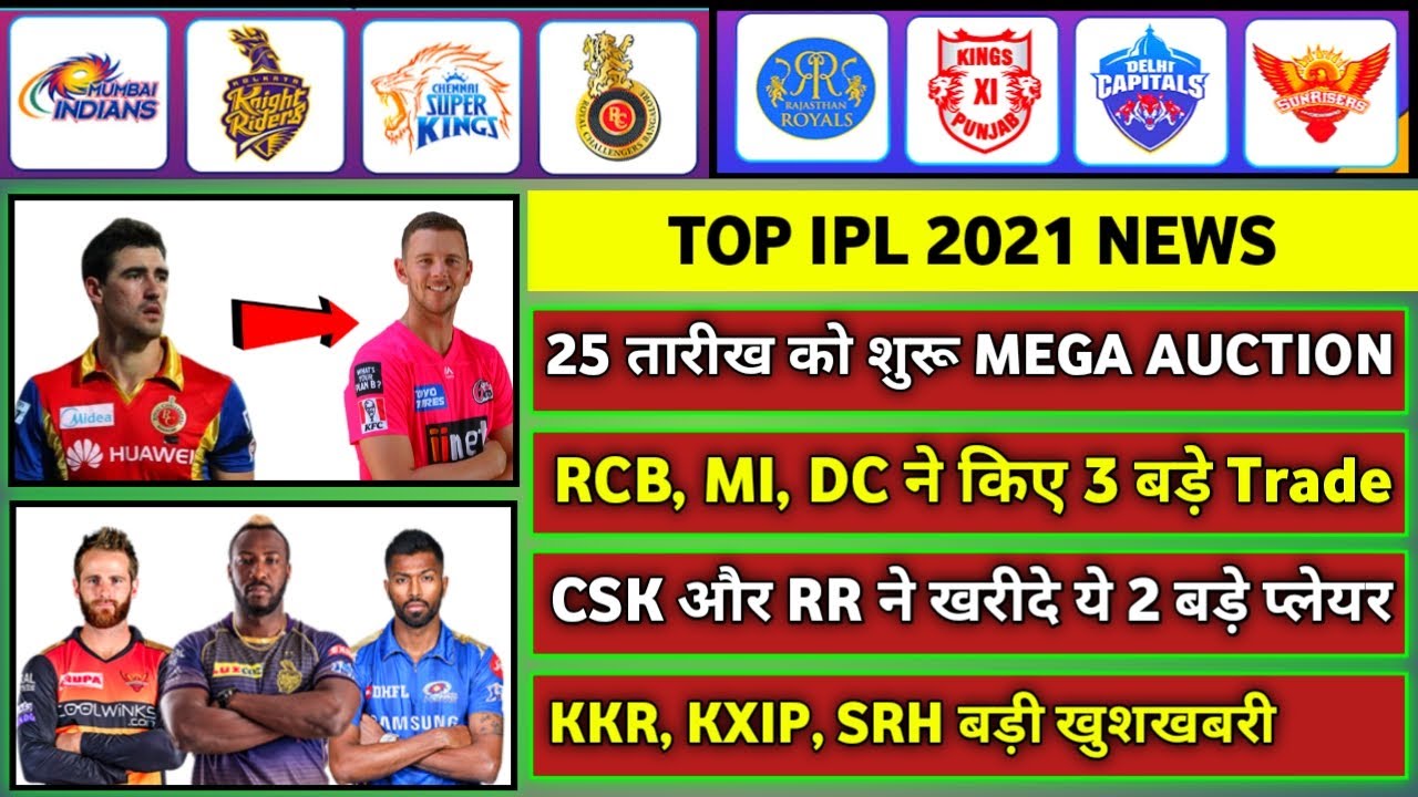 IPL 2021 - 7 BIG News For IPL on 18 November (MSD Release, Williamson, RCB, MI, KKR, Trade Window) background