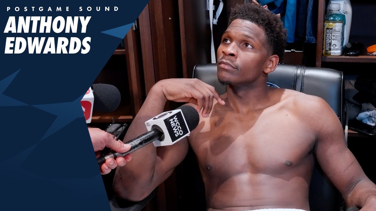 “We’ll Be Alright." | Anthony Edwards WCF Game 4 Postgame Sound | 05.26.25 background
