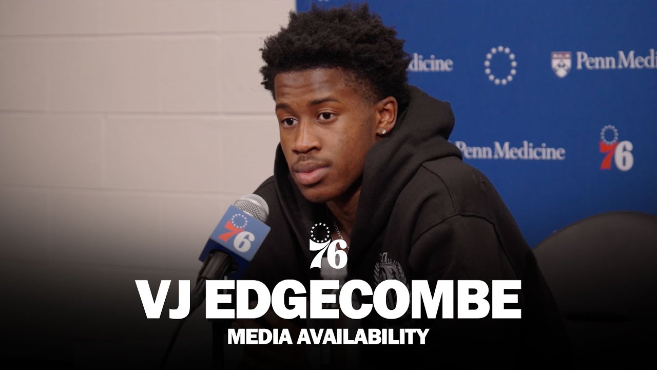 Philadelphia 76ers Postgame Media Availability ποΈ | VJ Edgecombe | 11.19.25 background