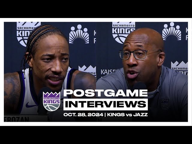 DeMar DeRozan & Coach Brown | Postgame Interviews 10.29.24 background
