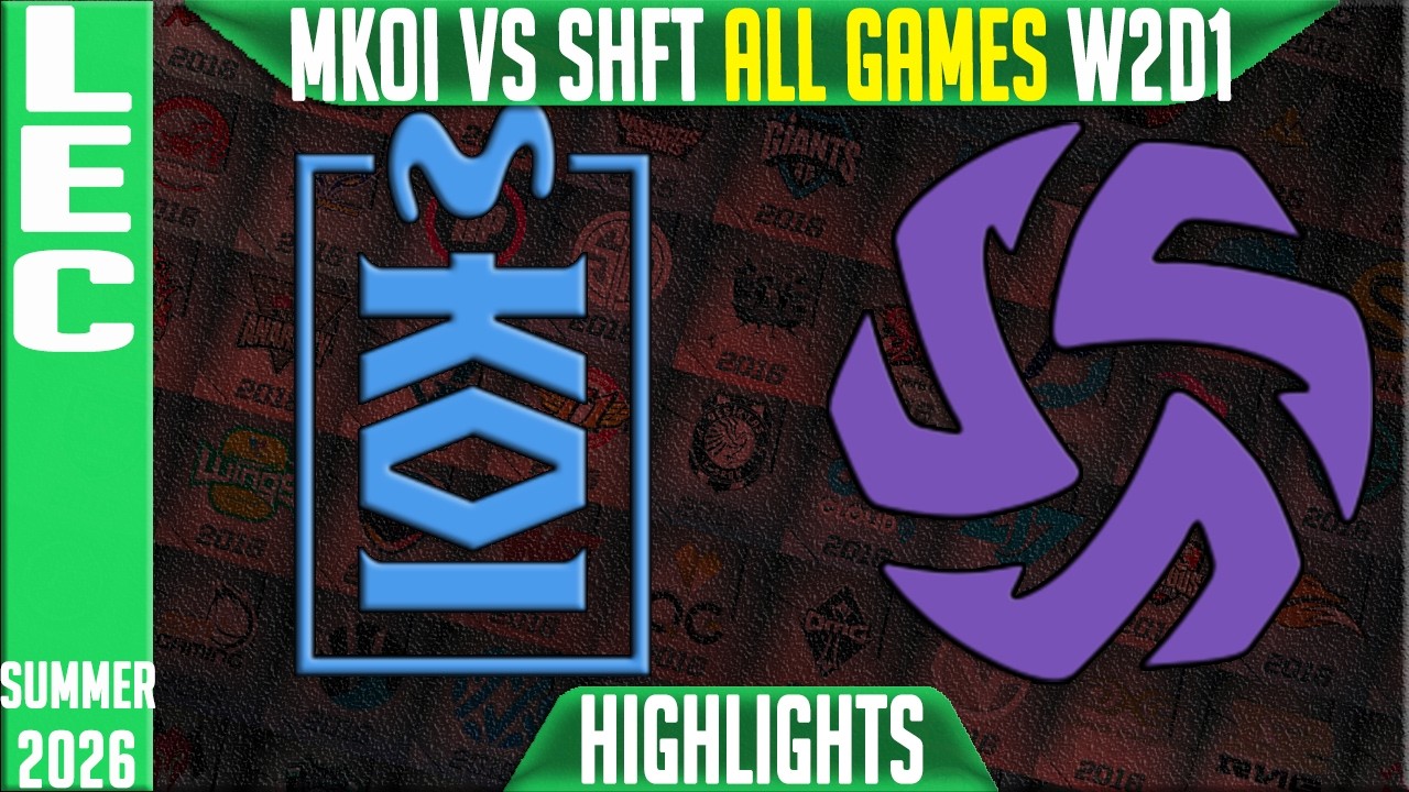 MKOI vs SHFT Highlights ALL GAMES | LEC Summer 2026 W2D1 | Movistar KOI vs Shifters