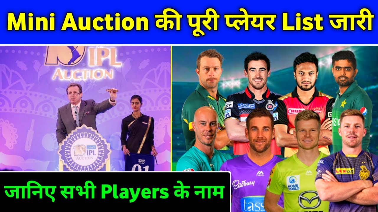 IPL 2021 - These 10 Players Have Given Their Names For IPL 2021 Mini Auction