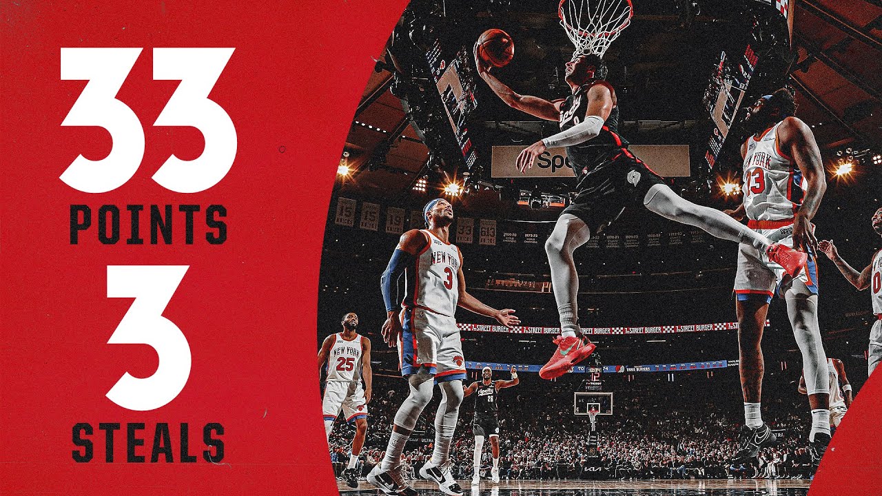 Deni Avdija Highlights | Portland Trail Blazers 93, New York Knicks 110 | March 30, 2025 background