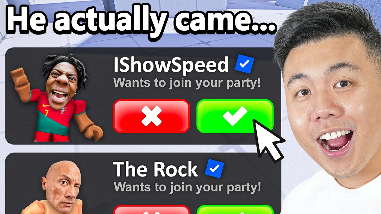 I Invited 100 Celebrities To Play Roblox Rivals!