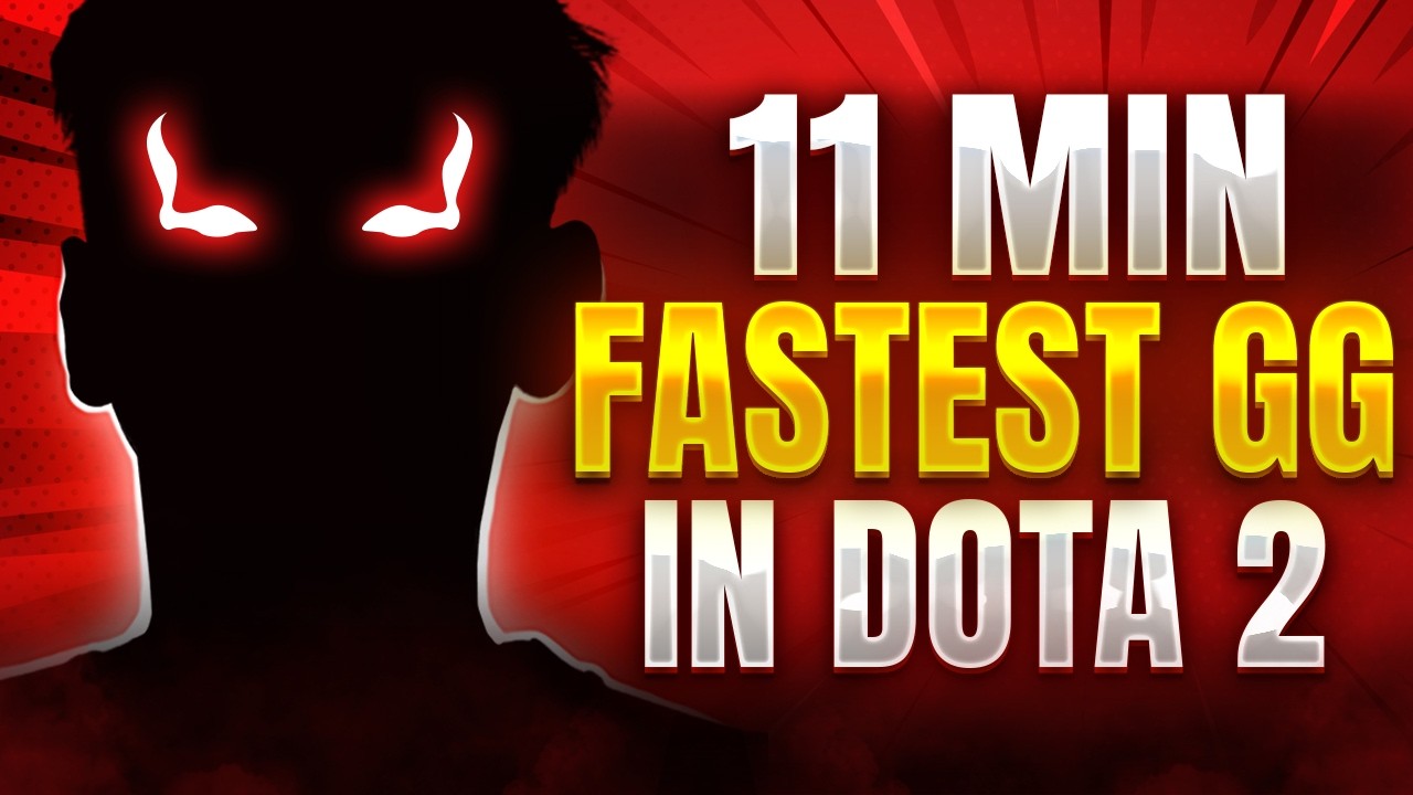 11 MIN FASTEST GG in DOTA 2 HISTORY?! Falcons vs Vici Gaming