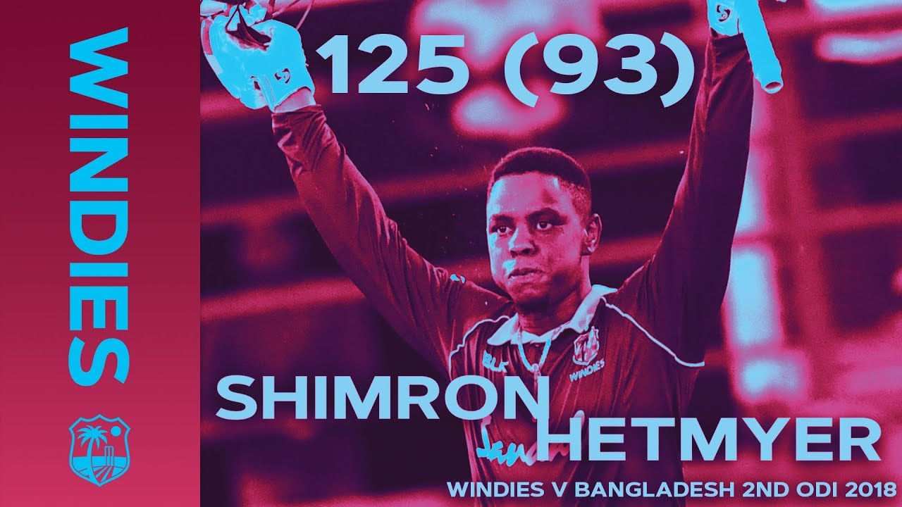 Hetmyer Becomes Youngest ODI Centurion On Home Soil | Windies Finest