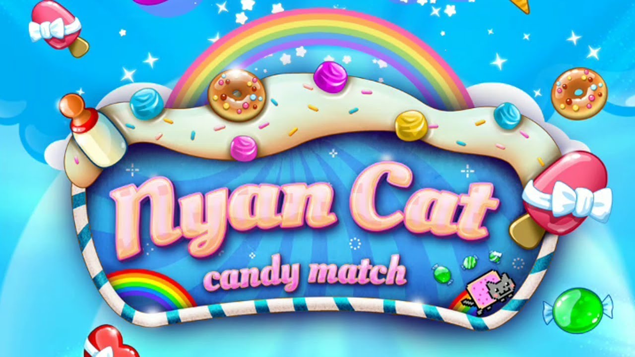 Nyan Cat: Candy Match Gameplay | Android Puzzle Game background