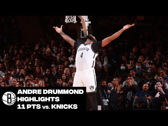 Andre Drummond Highlights | 11-Point Double-Double vs. New York Knicks