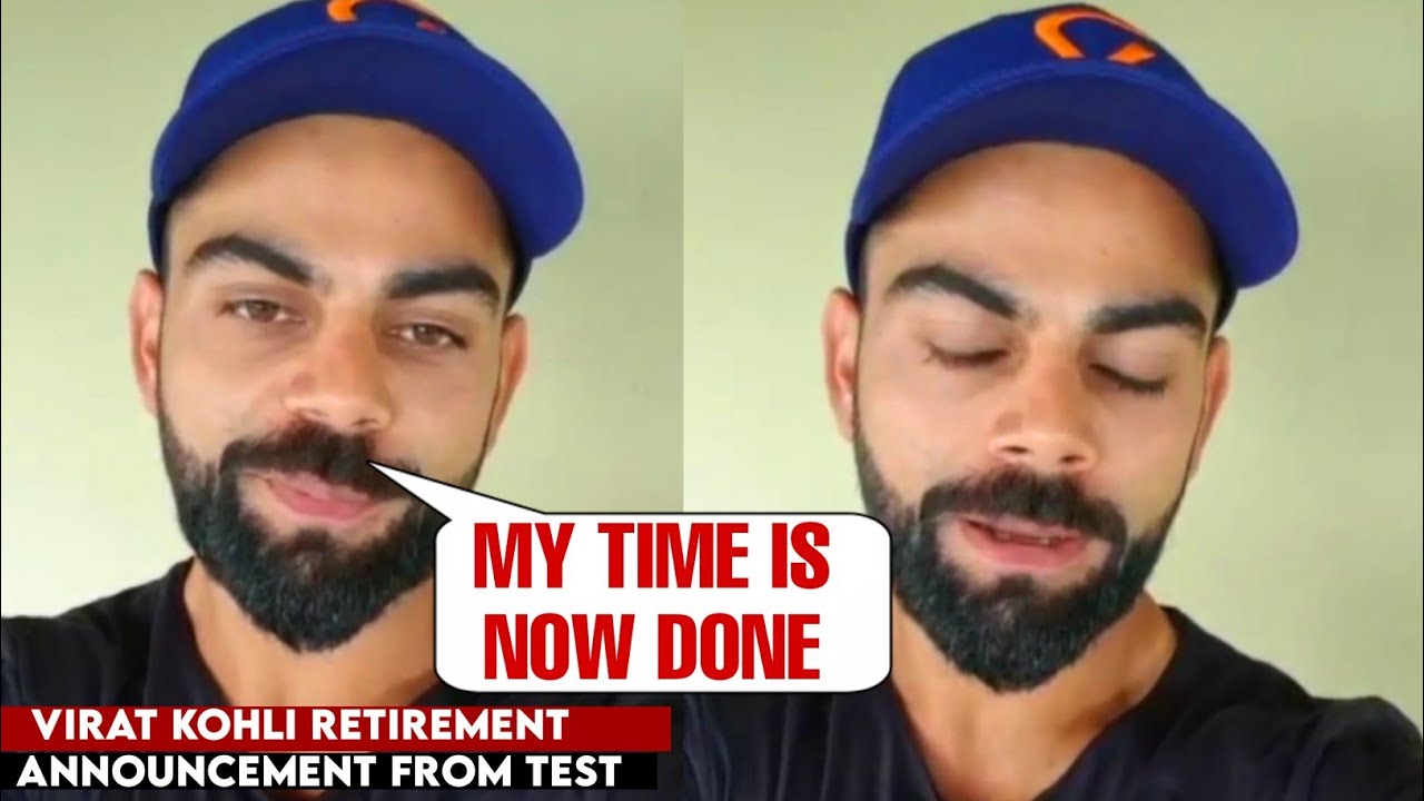 Virat Kohli Retirement Announcement From Test Format Video | Virat Kohli Retirement From Test Format background