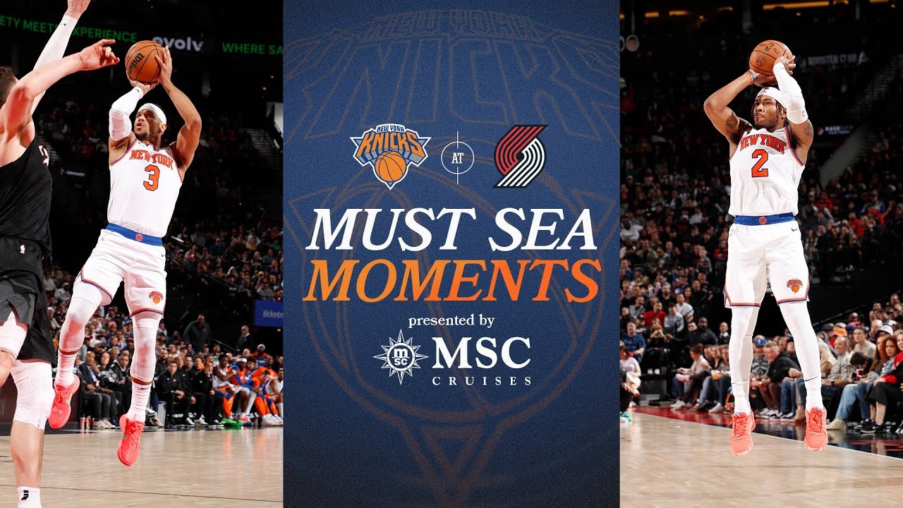 Mikal Bridges Game Winner lifts Knicks Over Portland in OT | March 12, 2025 | FULL Game Highlights