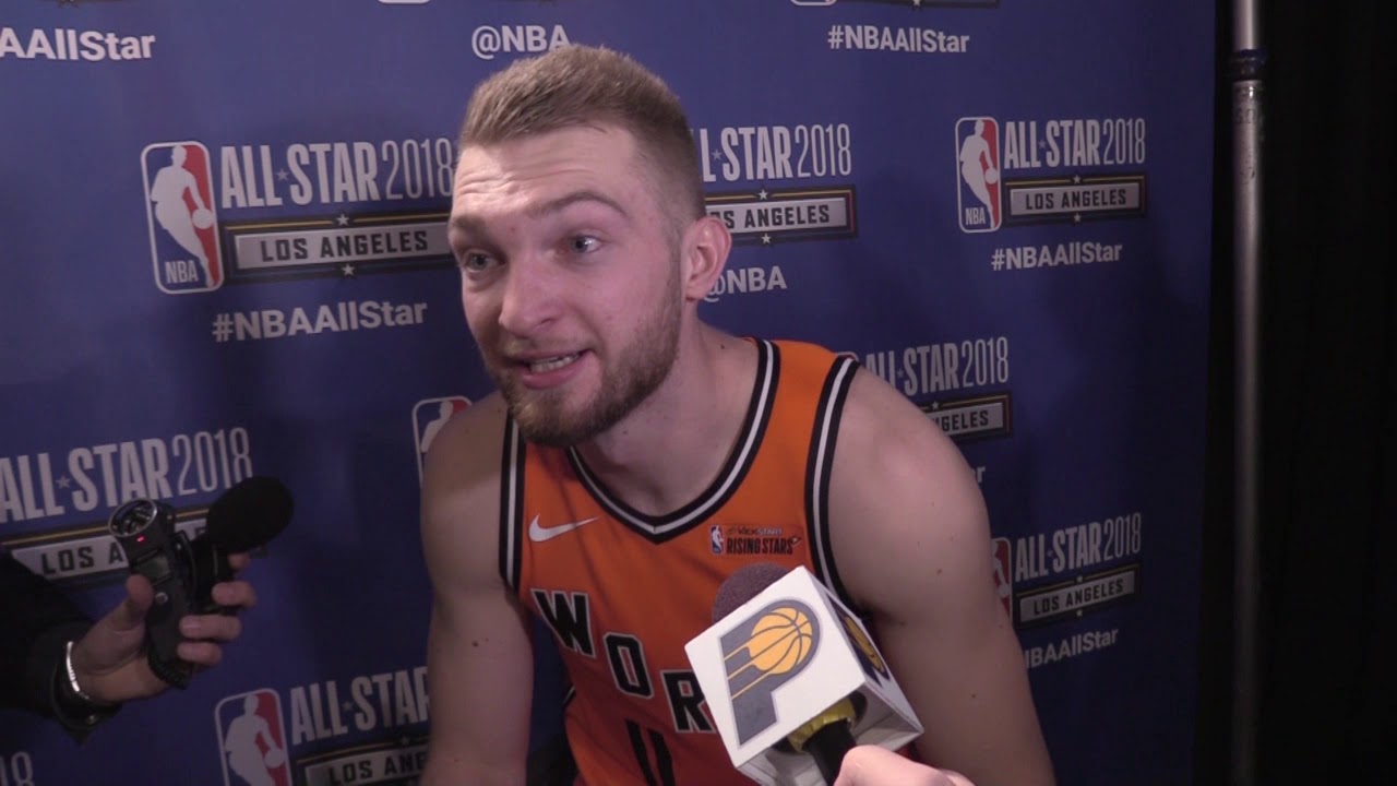 Postgame: Sabonis on Rising Stars Win background